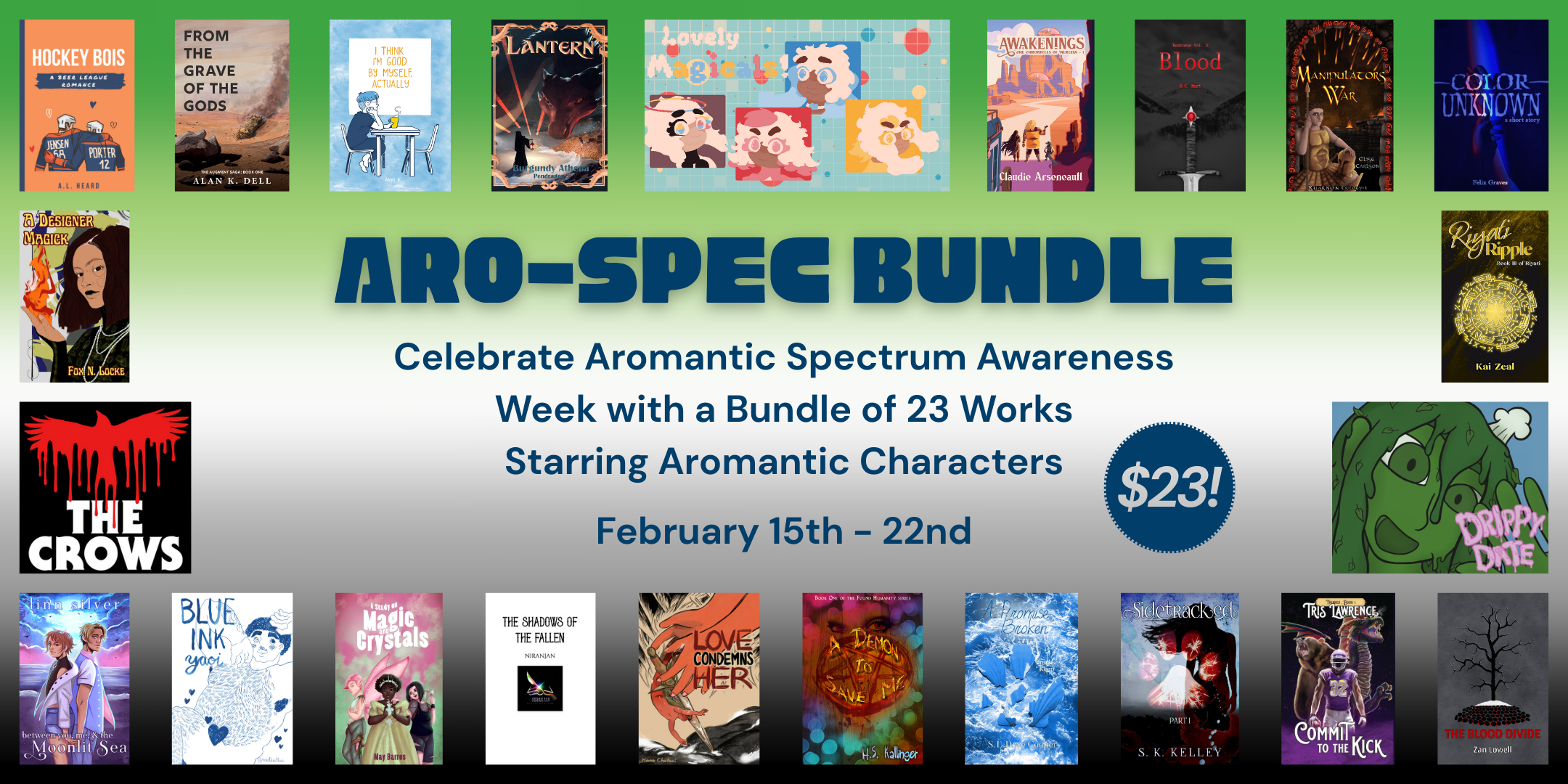 23 Books for $23 – Get the Aromantic Bundle NOW